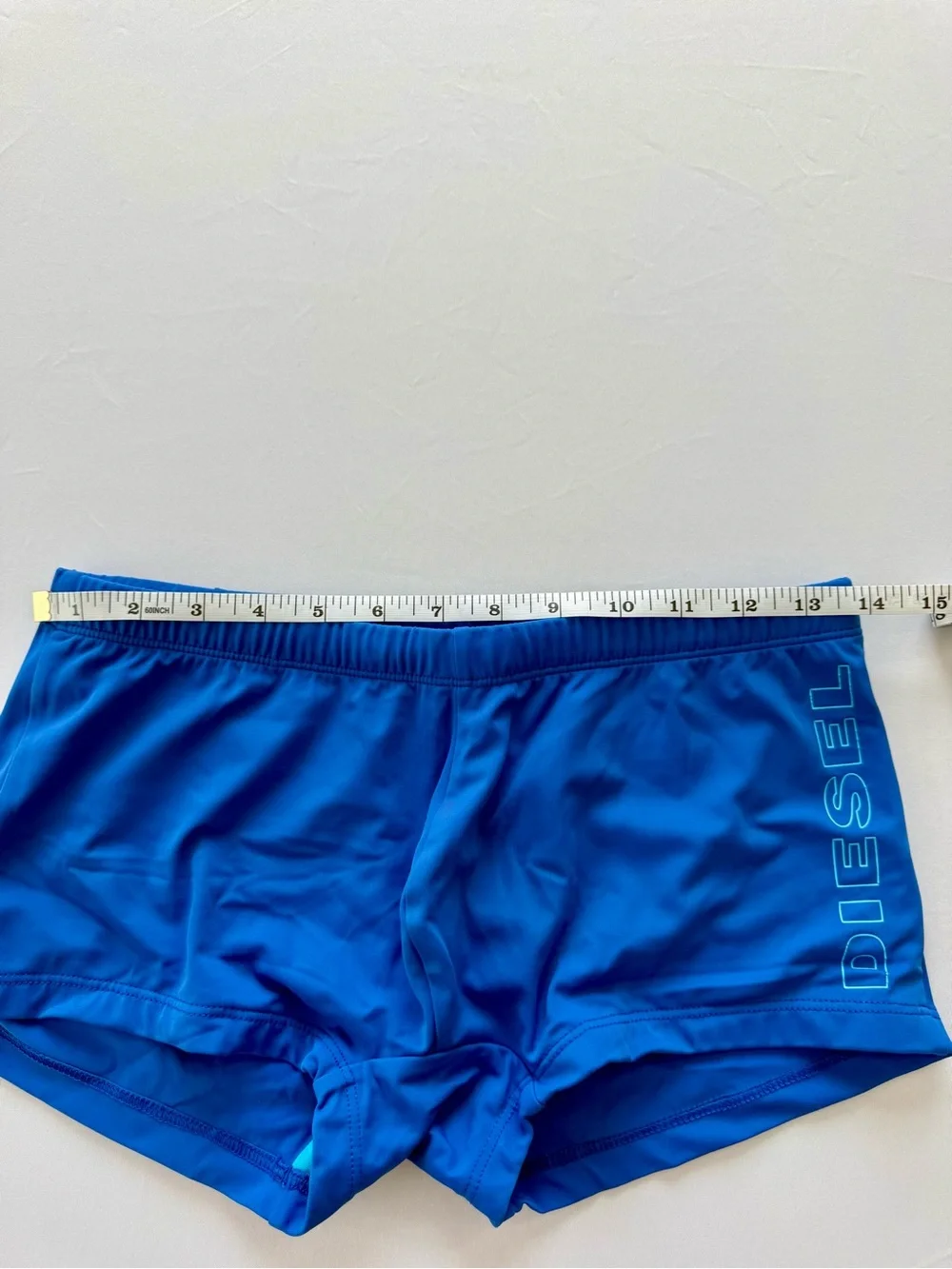 Diesel Bright Blue Swim Trunks with Side Logo